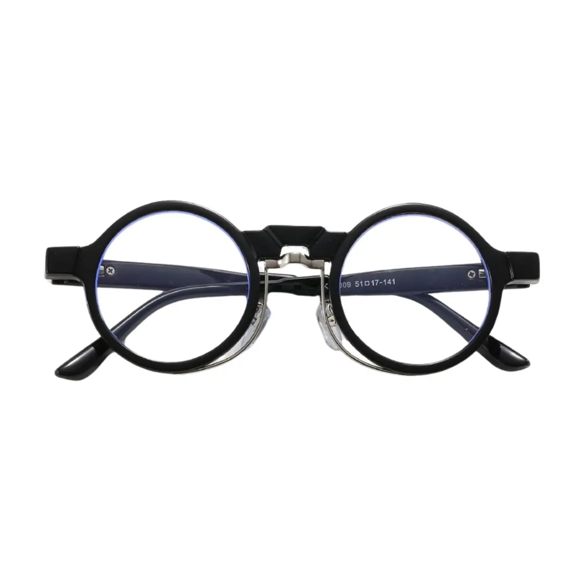 R0054 BLACK PUNK GERMAN ROUND EYEWEAR